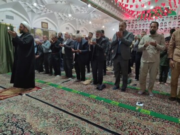 تصاویر/ اقامه نماز جمعه شهر خانوک