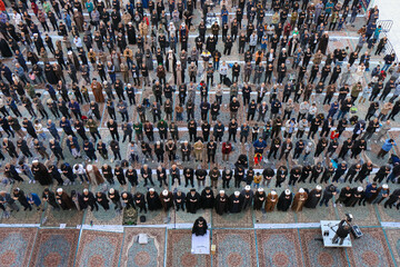 تصاویر/ نماز باران در مسجد مقدس جمکران