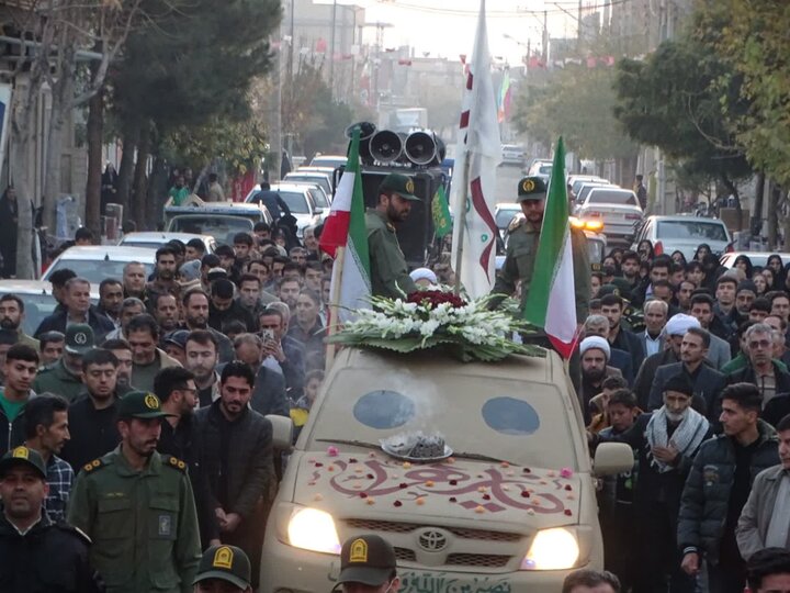 تصاویر/ استقبال باشکوه مردم ولایت مدار شهرستان چهاربرج از شهید گمنام