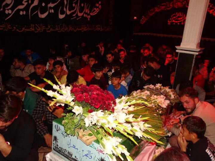 تصاویر/ مراسم شبی با شهید گمنام در هیئت فاطمیون چهاربرج