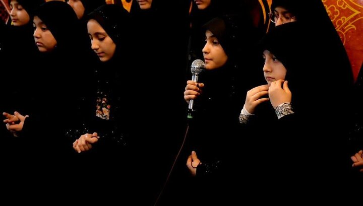 تصاویر/ مراسم عزاداری حضرت زهرا (س) در مدرسه علمیه شاهین دژ