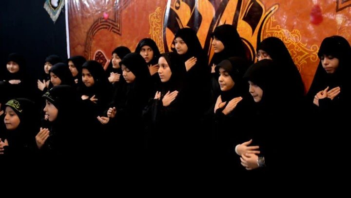تصاویر/ مراسم عزاداری حضرت زهرا (س) در مدرسه علمیه شاهین دژ
