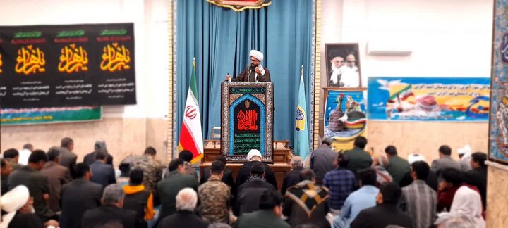 تصاویر/ آیین عبادی سیاسی نماز جمعه شهرستان نیمروز