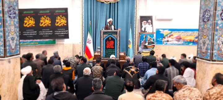 تصاویر/ آیین عبادی سیاسی نماز جمعه شهرستان نیمروز