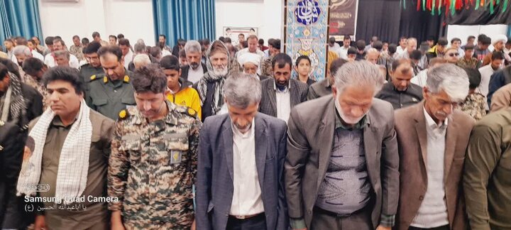 تصاویر/ آیین عبادی سیاسی نماز جمعه شهرستان نیمروز