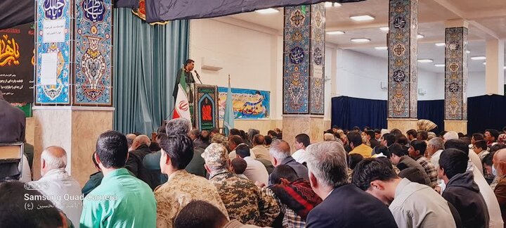 تصاویر/ آیین عبادی سیاسی نماز جمعه شهرستان نیمروز