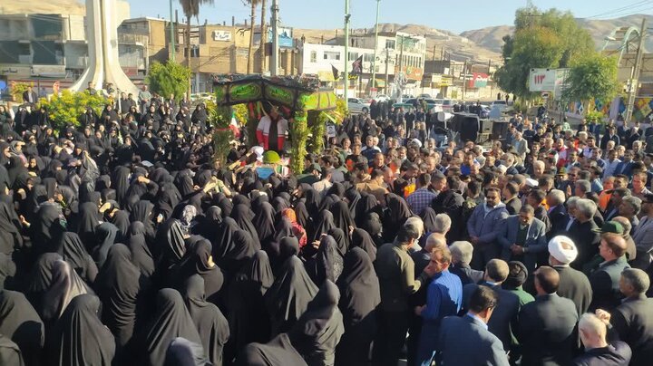 تصاویر/حضور پرشور مردم دورود برای استقبال از یکی از شهدای گمنام دفاع مقدس