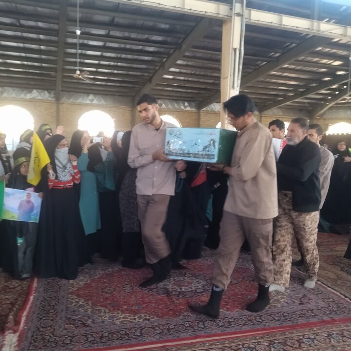 تصاویر/مراسم میقات‌الصالحین و تشییع پیکر شهید گمنام در سبزوار