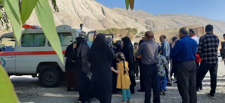 تصاویر/استقبال مردم معمولان و افرینه پلدختر از شهدای گمنام