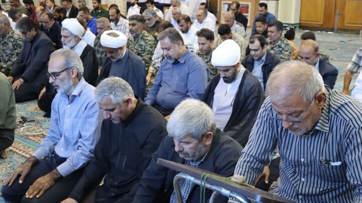 نماز جمعه خارگ به روایت تصویر