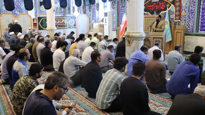 نماز جمعه خارگ به روایت تصویر