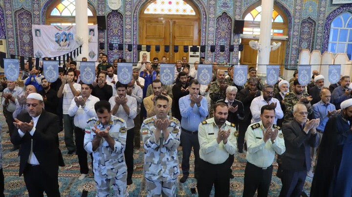 نماز جمعه خارگ به روایت تصویر