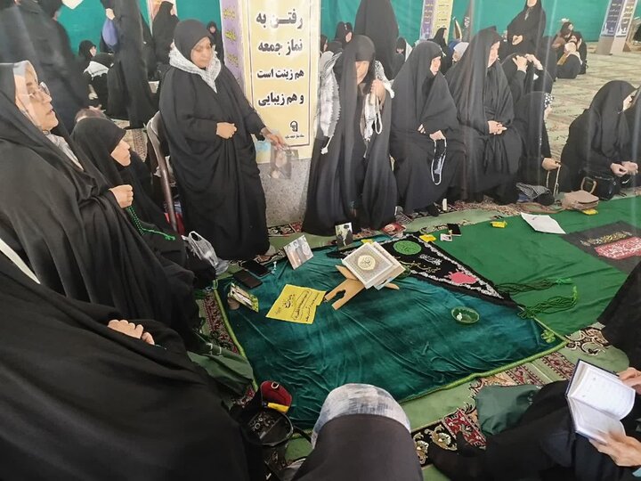 تصاویر/حضور پایگاه‌های بسیج  خواهران شهرستان ساوه در مصلی امام علی (ع)