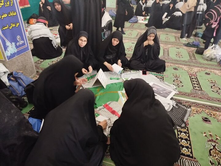 تصاویر/حضور پایگاه‌های بسیج  خواهران شهرستان ساوه در مصلی امام علی (ع)