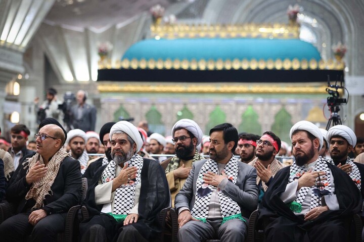 تصاویر/ گردهمایی دانشجویان و طلاب بسیجی با حضور قالیباف