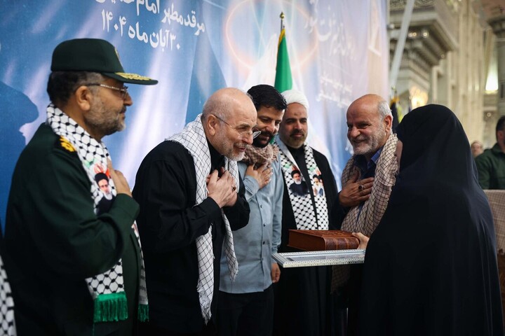 تصاویر/ گردهمایی دانشجویان و طلاب بسیجی با حضور قالیباف