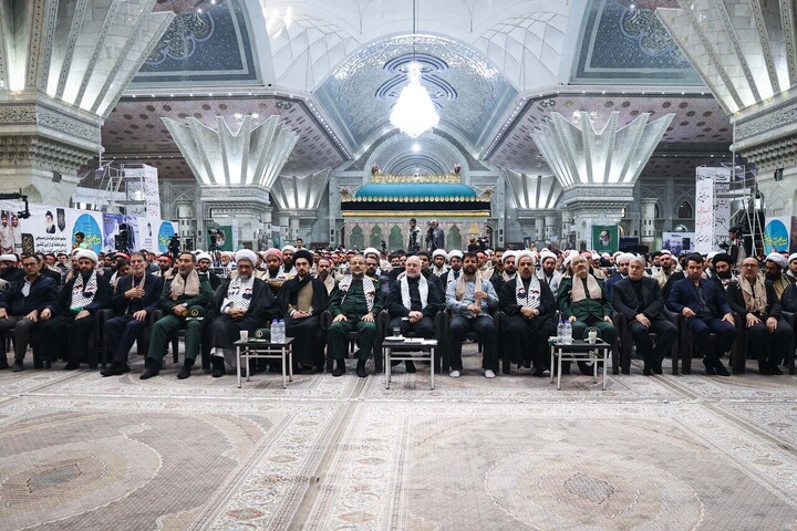 تصاویر/ گردهمایی دانشجویان و طلاب بسیجی با حضور قالیباف