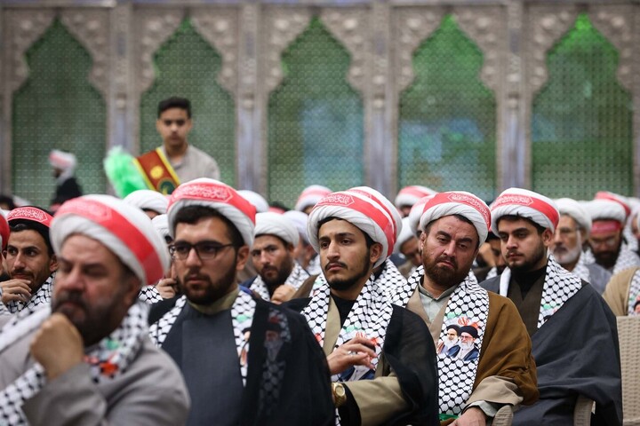 تصاویر/ گردهمایی دانشجویان و طلاب بسیجی با حضور قالیباف