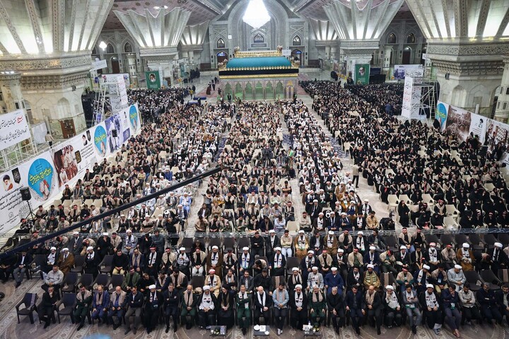 تصاویر/ گردهمایی دانشجویان و طلاب بسیجی با حضور قالیباف