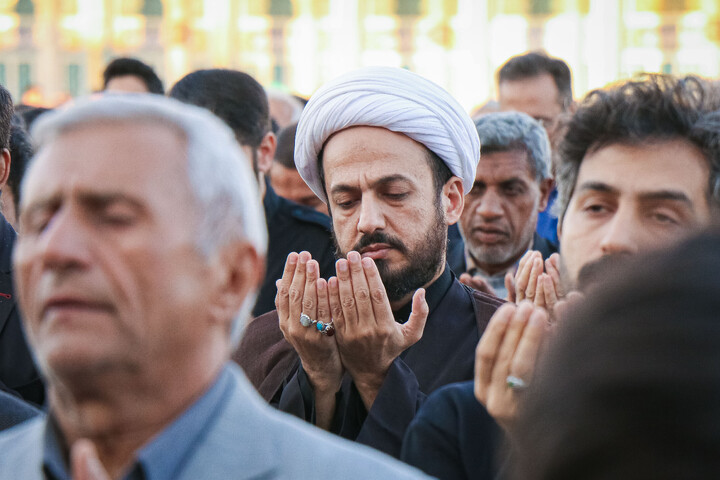 تصاویر/ نماز باران در مسجد مقدس جمکران