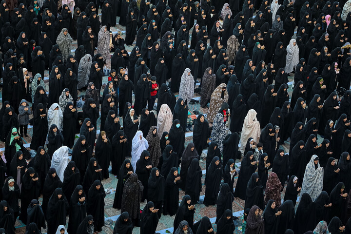 تصاویر/ نماز باران در مسجد مقدس جمکران