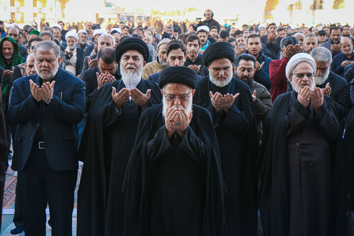 تصاویر/ نماز باران در مسجد مقدس جمکران