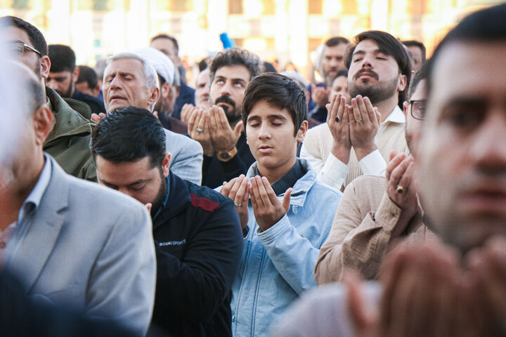 تصاویر/ نماز باران در مسجد مقدس جمکران