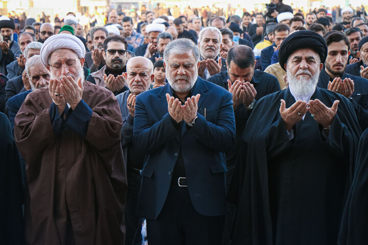 تصاویر/ نماز باران در مسجد مقدس جمکران