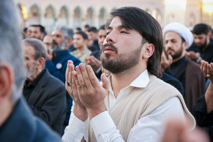 تصاویر/ نماز باران در مسجد مقدس جمکران