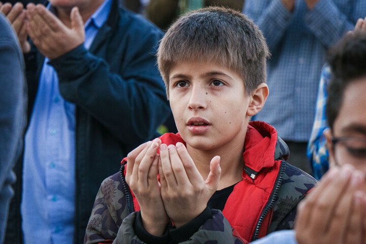 تصاویر/ نماز باران در مسجد مقدس جمکران
