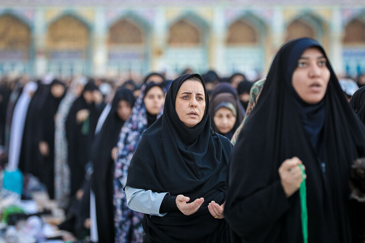 تصاویر/ نماز باران در مسجد مقدس جمکران