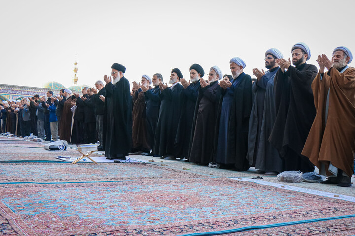 تصاویر/ نماز باران در مسجد مقدس جمکران