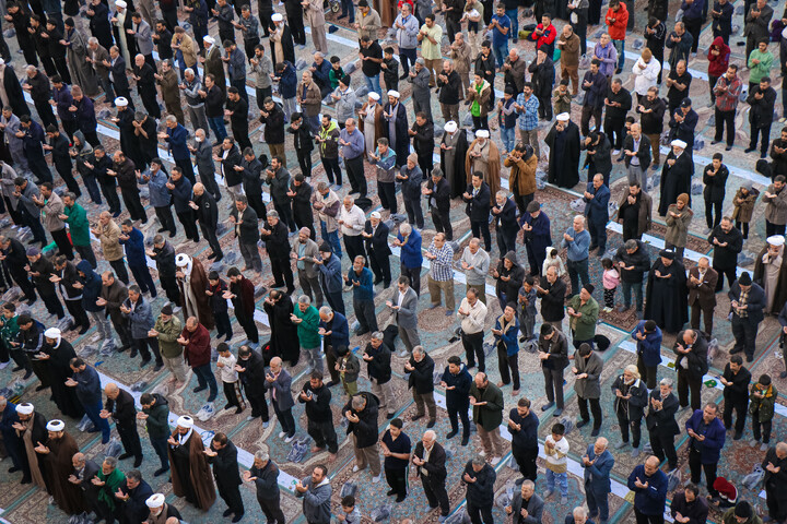 تصاویر/ نماز باران در مسجد مقدس جمکران