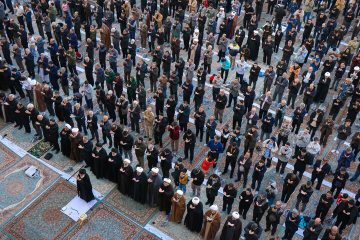 تصاویر/ نماز باران در مسجد مقدس جمکران