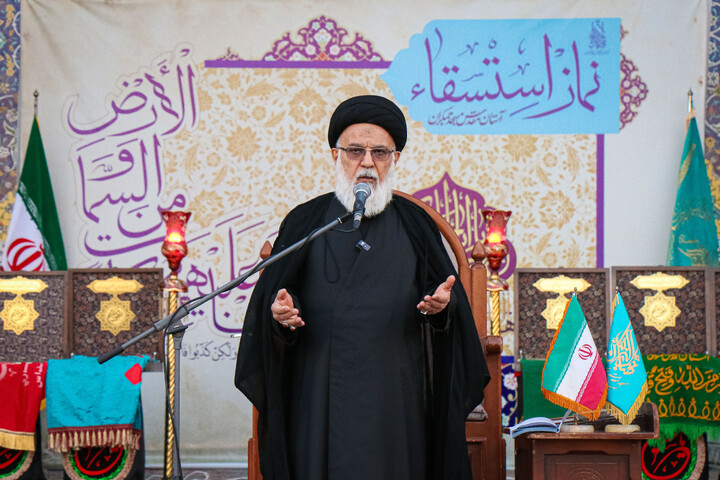 تصاویر/ نماز باران در مسجد مقدس جمکران