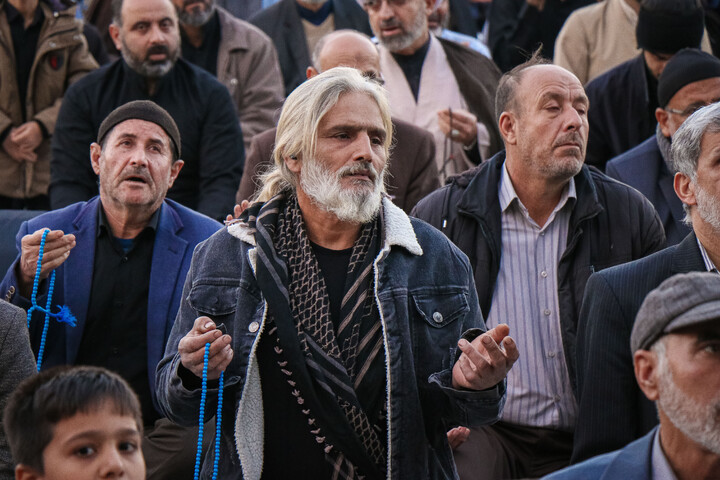 تصاویر/ نماز باران در مسجد مقدس جمکران