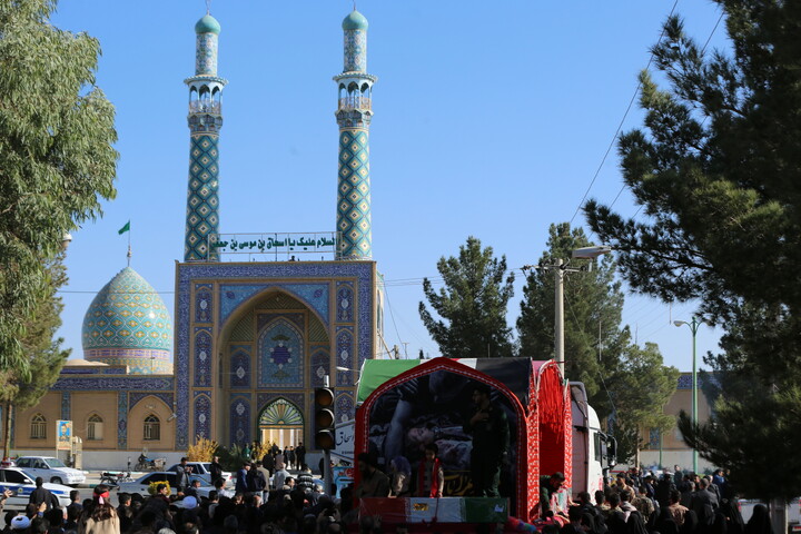 تصاویر/ آیین استقبال مردم شهر هرند از کاروان اهالی بهشت