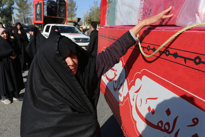 تصاویر/ آیین استقبال مردم شهر هرند از کاروان اهالی بهشت