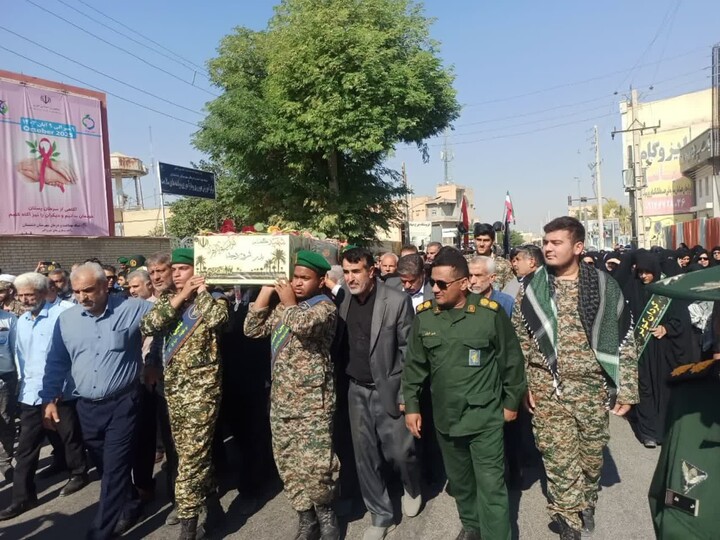 تصاویر/ استقبال از شهید گمنام در برازجان