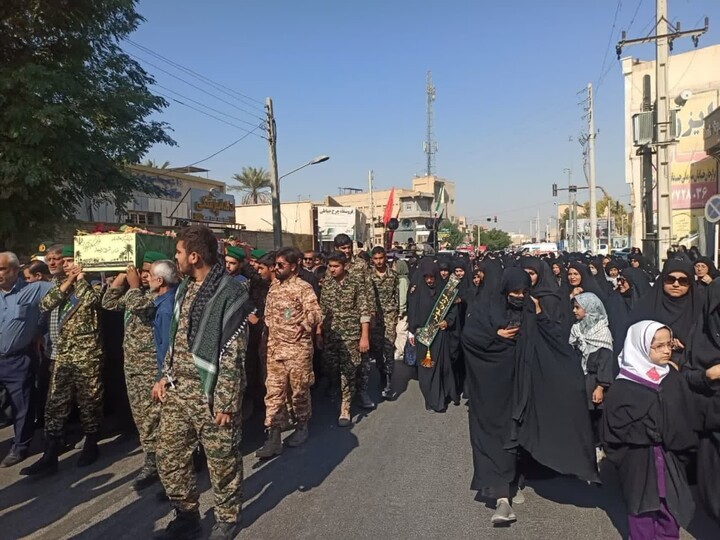 تصاویر/ استقبال از شهید گمنام در برازجان