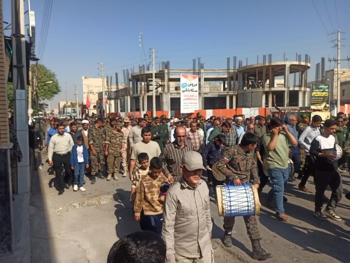 تصاویر/ استقبال از شهید گمنام در برازجان