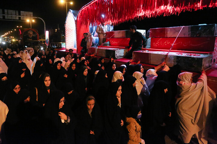 تصاویر/مردم شهیدپرور شهر ورزنه میزبان کاروان اهالی بهشت