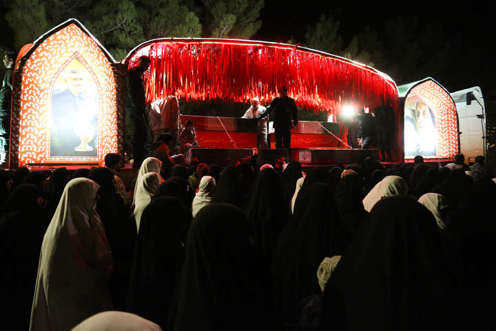 تصاویر/مردم شهیدپرور شهر ورزنه میزبان کاروان اهالی بهشت