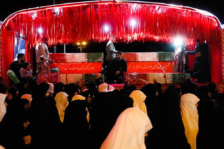 تصاویر/مردم شهیدپرور شهر ورزنه میزبان کاروان اهالی بهشت