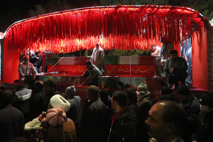 تصاویر/مردم شهیدپرور شهر ورزنه میزبان کاروان اهالی بهشت