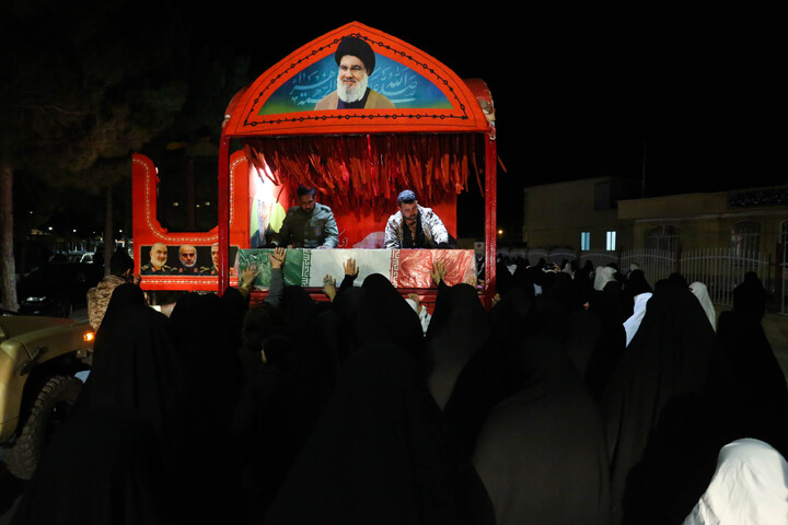 تصاویر/مردم شهیدپرور شهر ورزنه میزبان کاروان اهالی بهشت