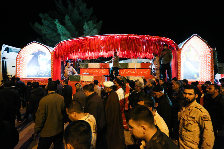 تصاویر/مردم شهیدپرور شهر ورزنه میزبان کاروان اهالی بهشت