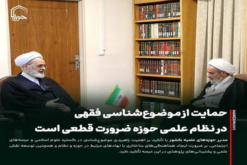 عکس نوشت| حمایت از موضوع‌شناسی فقهی در نظام علمی حوزه ضرورت قطعی است