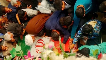 تصاویر/ مراسم استقبال و تشییع شهید گمنام در رابر