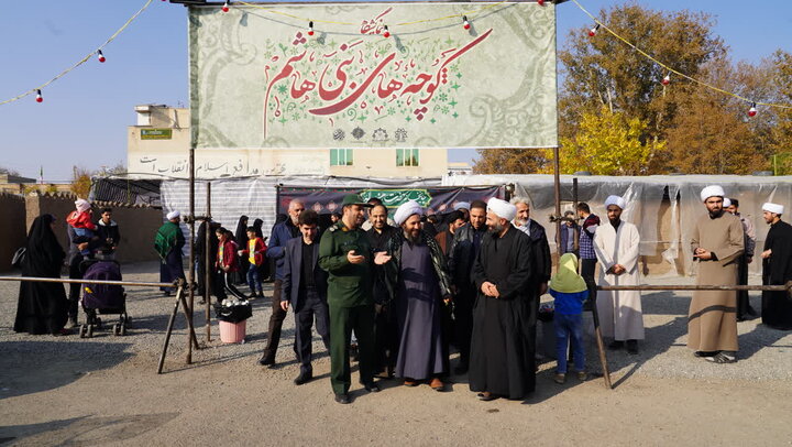 تصاویر/ آیین افتتاحیه نمایشگاه کوچه های بنی هاشم در شهرستان خوی